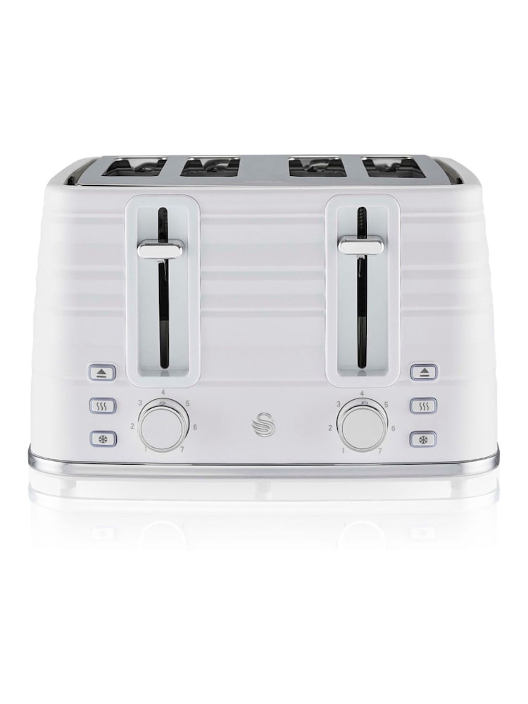 Swan White 2 Slice Toaster - Image 2 of 6