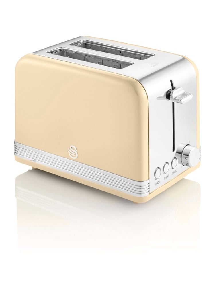 Swan Cream 2 Slice Retro Toaster - Image 1 of 1