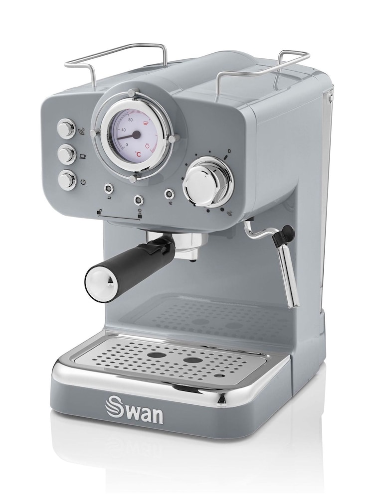 Swan Grey Pump Espresso Coffee Machine - Image 1 of 8