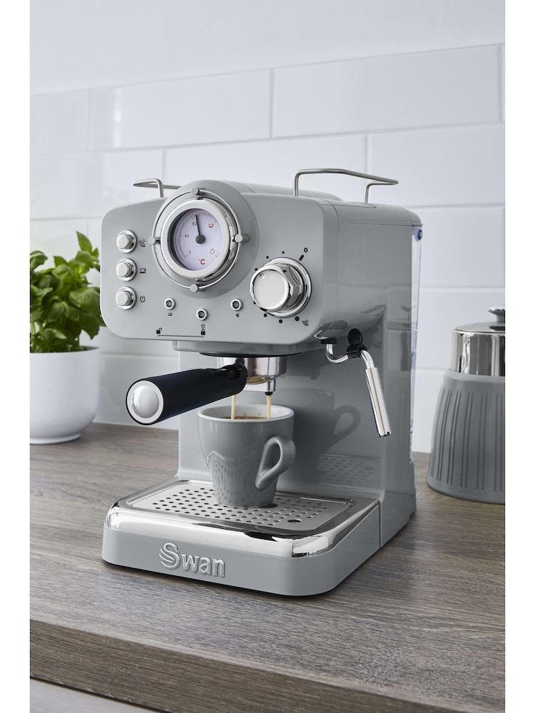 Swan Grey Pump Espresso Coffee Machine - Image 2 of 8