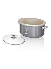 Swan Grey Retro Slow Cooker - Image 6 of 8