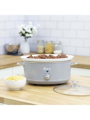 Swan Grey Retro Slow Cooker - Image 7 of 8