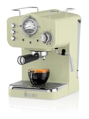 Swan Green Pump Espresso Coffee Machine - Image 1 of 8