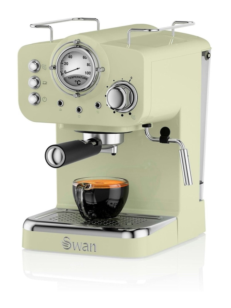 Swan Green Pump Espresso Coffee Machine - Image 1 of 8