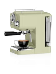 Swan Green Pump Espresso Coffee Machine - Image 2 of 8