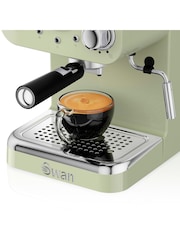 Swan Green Pump Espresso Coffee Machine - Image 3 of 8