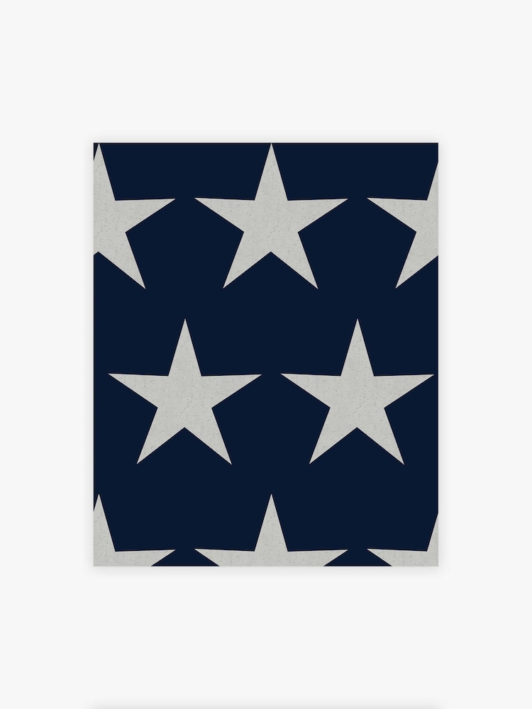 Navy Blue Stars 10M Wallpaper - Image 2 of 4