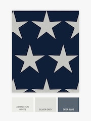 Navy Blue Stars 10M Wallpaper - Image 3 of 4