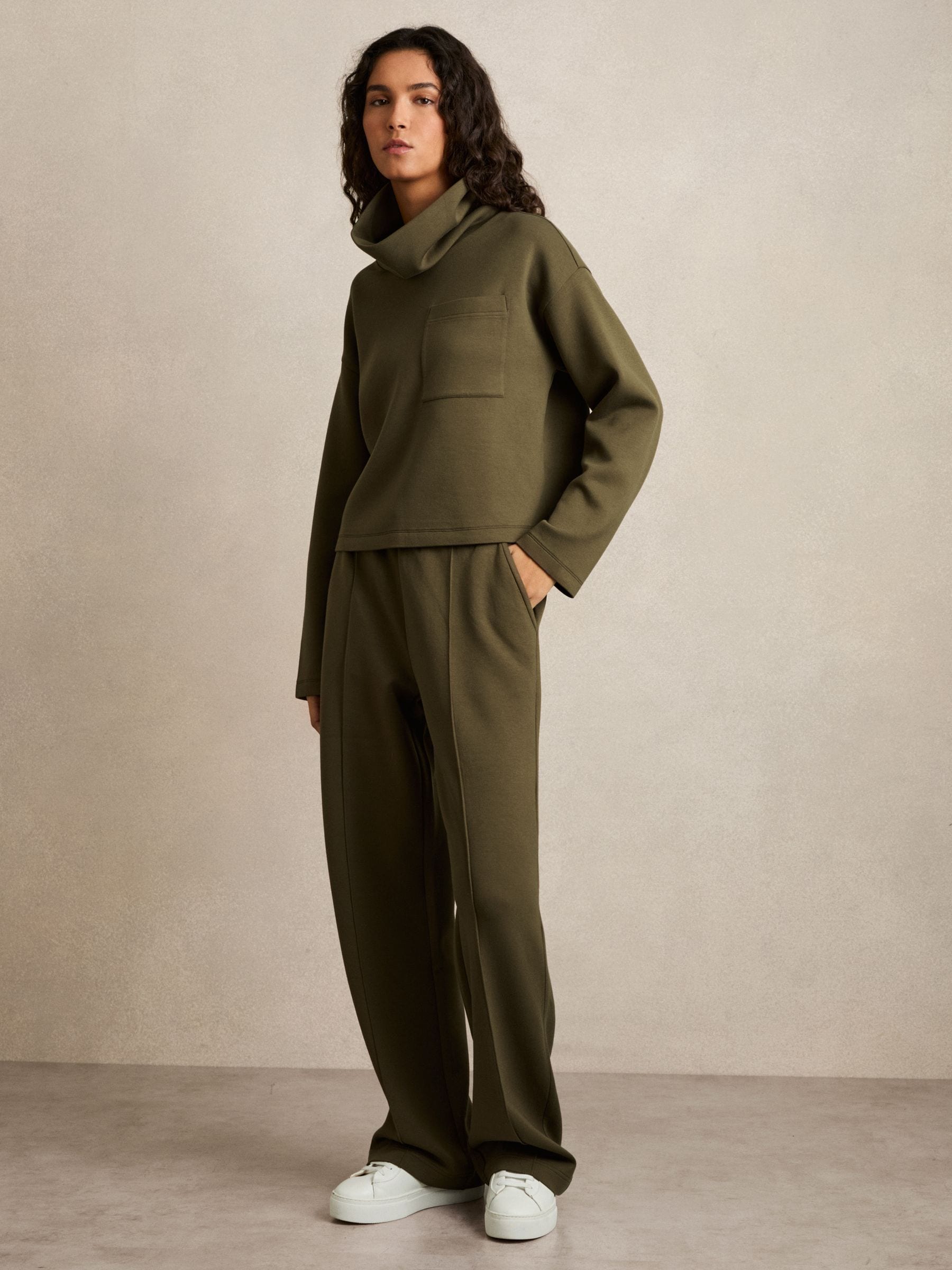 Khaki drawstring joggers new arrivals