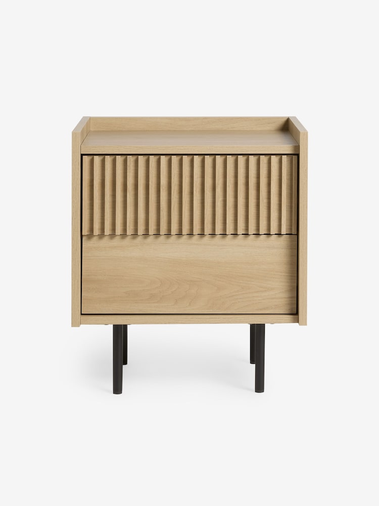 MADE.COM Oak Effect Blaze Bedside Table - Image 5 of 5