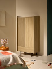 MADE.COM Oak Effect Blaze Double, 2 Drawers Wardrobe - Image 1 of 6