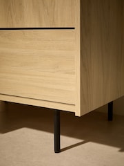 MADE.COM Oak Effect Blaze Double, 2 Drawers Wardrobe - Image 4 of 6