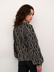 Kaffe Casual Fit Kadunora Cutout Neck Blouse - Image 2 of 6