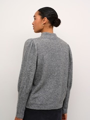 Kaffe Kaamelia Turtleneck Cable Knit Pullover Top - Image 2 of 6