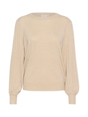 Kaffe Kalone Knit Pullover Jumper With Bishop Sleeves - Image 5 of 6