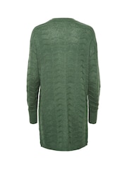 Kaffe Kaemria Long Cardigan With Open Front - Image 6 of 6
