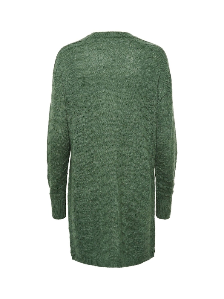 Kaffe Kaemria Long Cardigan With Open Front - Image 6 of 6