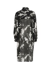 Kaffe Kaaska Sheer Long Sleeve Shirt Dress - Image 4 of 4