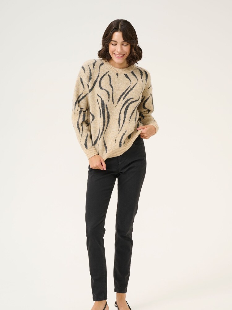 Kaffe Kabillie Round Neck Printed Pullover Jumper - Image 2 of 5 Kaffe Kabillie Round Neck Printed Pullover Jumper - Image 2 of 5