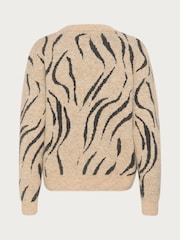 Kaffe Kabillie Round Neck Printed Pullover Jumper - Image 5 of 5