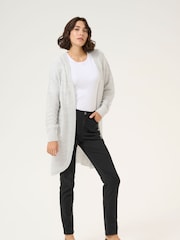 Kaffe Kaemria Long Cardigan With Open Front - Image 2 of 5