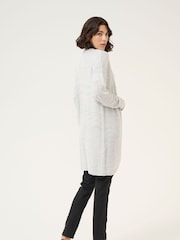 Kaffe Kaemria Long Cardigan With Open Front - Image 3 of 5
