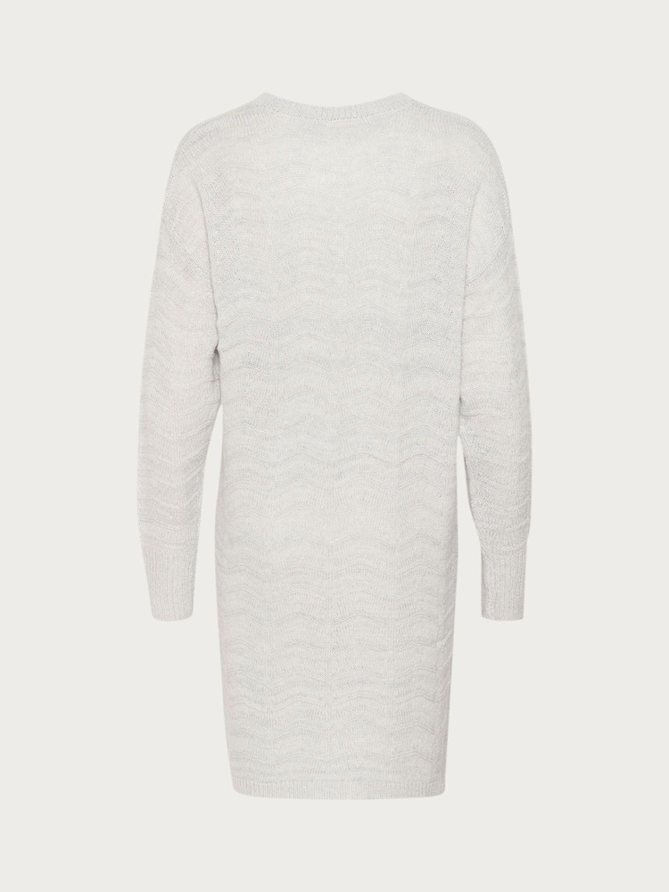 Kaffe Kaemria Long Cardigan With Open Front - Image 5 of 5