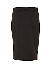 Kaffe Kajenny Pencil Silhouette Jersey Black Skirt - Image 6 of 6