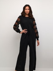 Kaffe Kaillis Black Jumpsuit - Image 1 of 4