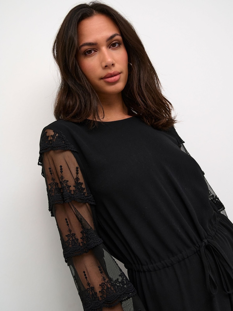 Kaffe Kaillis Black Jumpsuit - Image 2 of 4