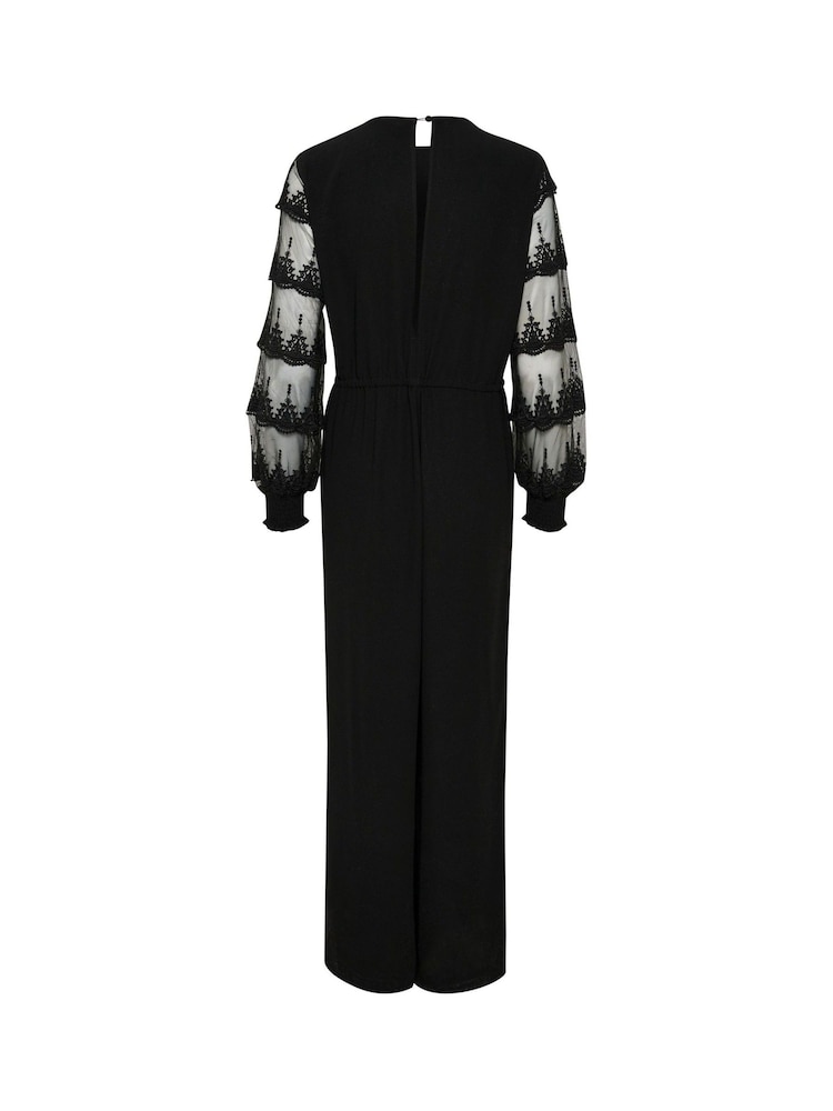 Kaffe Kaillis Black Jumpsuit - Image 4 of 4