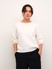 Kaffe Kameridith 3/4 Sleeves Beaded Pullover Jumper - Image 1 of 6