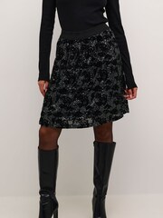 Kaffe Kagrit Sequins Above Knee Length Black Skirt - Image 1 of 6