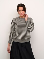 Kaffe Kanala Round Neck Tight Knit Pullover Jumper - Image 1 of 6
