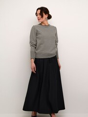 Kaffe Kanala Round Neck Tight Knit Pullover Jumper - Image 3 of 6