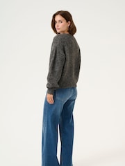 Kaffe Katrina V-Neck Casual Fit Pullover Jumper - Image 3 of 3