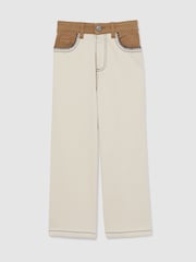 Reiss Marianne Colour-Block Straight-Leg Jeans - Imagen 2 de 4
