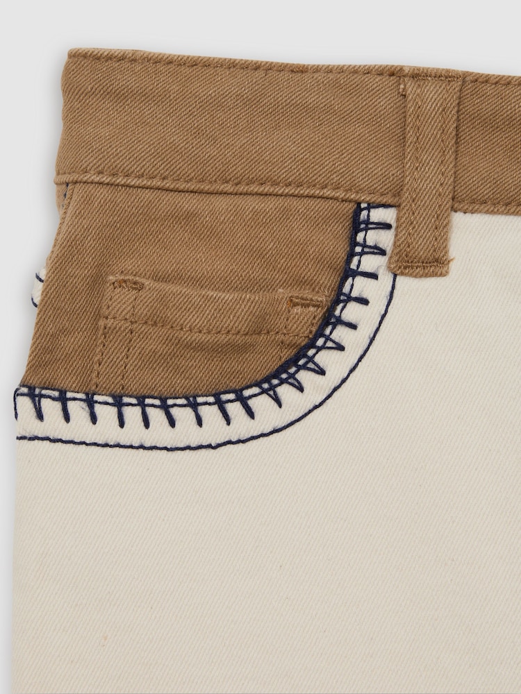 Reiss Marianne Colour-Block Straight-Leg Jeans - Imagen 4 de 4