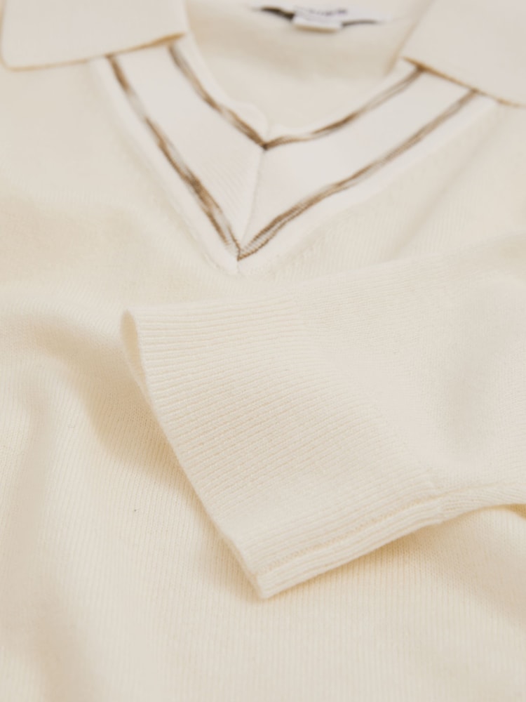 Marfil - Reiss Neena Wool Collared Cricket Jumper - Imagen 4 de 4