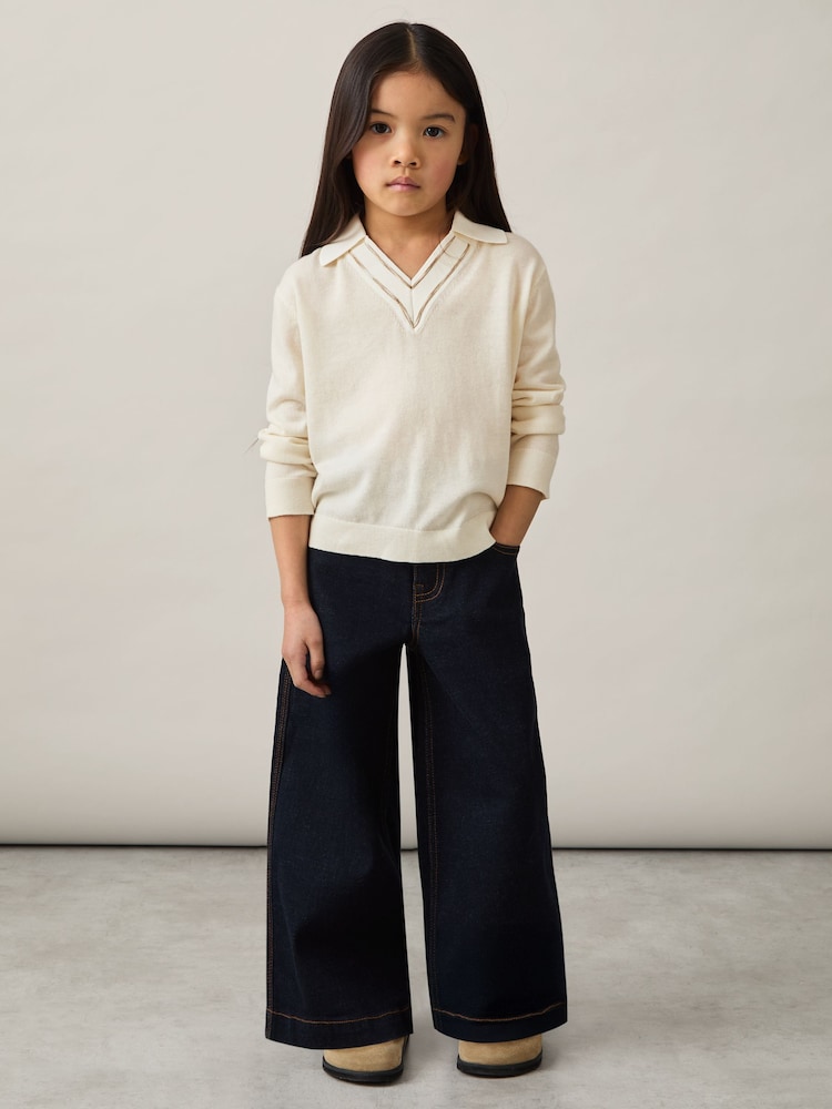 Marfil - Reiss Neena Wool Collared Cricket Jumper - Imagen 1 de 4