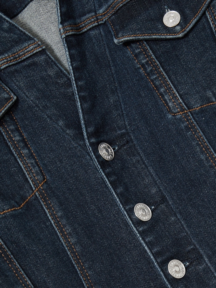 Paige Peregrine Blue Stretch-Cotton Denim Jumpsuit - Image 6 of 6