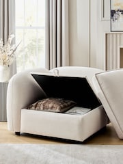 Brushed Weave Oyster Crosby Modular Corner Piece Sofa - Image 2 of 6
