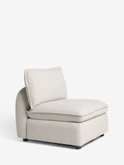 Brushed Weave Oyster Crosby Modular Centre Piece Sofa - Image 5 of 8
