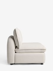 Brushed Weave Oyster Crosby Modular Centre Piece Sofa - Image 6 of 8