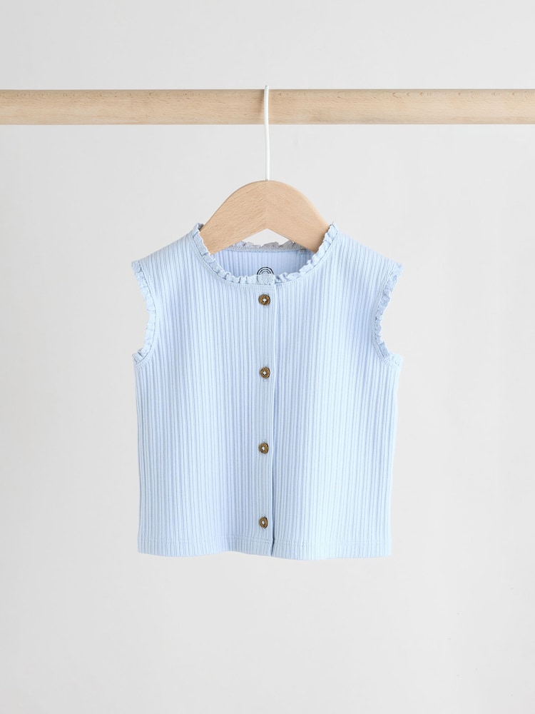 Blue Baby Sleeveless Top and Leggings Set - Image 2 of 11
