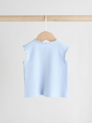 Blue Baby Sleeveless Top and Leggings Set - Image 5 of 11