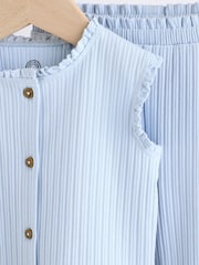 Blue Baby Sleeveless Top and Leggings Set - Image 7 of 11