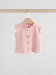 Pink Baby Sleeveless Top and Leggings Set - Image 3 of 11