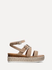 Natural - Sandálias plataforma Linzi Autumn com tiras e fivela - Imagem 2 de 5