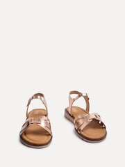 Linzi Gold Isabel Cut Out Front Strap Sandals - Image 4 of 6